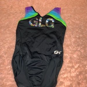 Girls love glitter leotard